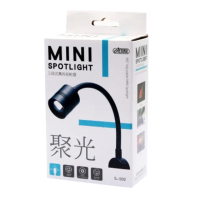 【ISTA 伊士達】迷你 聚光三段式 萬向投射燈 3W/可360度角彎曲/高亮度/蛇管夾燈(USB插頭 LED燈 ILS02)