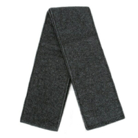 炭灰色雙層紐西蘭貂毛羊毛圍巾(長180公分) 秋冬保暖圍巾男用女用柔軟蓬鬆輕量