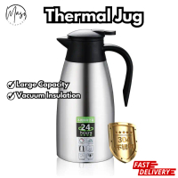 Vacuum Flask Coffee Carafe - Stainless Steel Thermal Pot for Hot Beverage 2 Liter Prompt Shipping