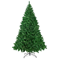 Vebreda Artificial Christmas Tree 6ft with 1,000 Tips, Metal Base, Indoor Outdoor Green