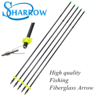 6/12pcs 8mm Fishing Fiberglass Arrow Replaceable Arrow Safety Fishing Slider For Hunting Bowfishing Accessories arrow rings