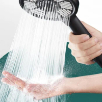 Large Flow High Pressure Shower Head 3 Modes Big Panel Rainfall Spray Nozzle Massage Pressurized Shower Bathroom Accessories