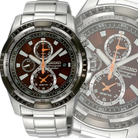 SEIKO 精工 Criteria系列/三眼計時 極限豪邁腕錶42㎜ SK004(SNAE03P1/7T62-0KK0O)
