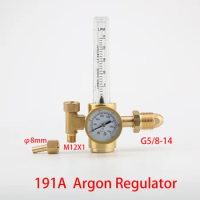 Tig Argon regulator Flow Meter Gas Regulator G5/8" 0-25Mpa Flowmeter Welding Weld Gauge Argon Regulator Pressure Reducer