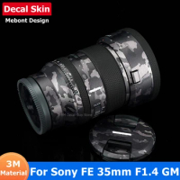 For Sony FE 35mm F1.4 GM Decal Skin Camera Lens Sticker Vinyl Wrap Anti-Scratch Film FE35 FE35mm 35 1.4 F/1.4 GM SEL35F14GM