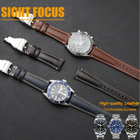 19mm 20mm 22mm Leather Strap for Cinturino Tudor Black Bay Watch Strap Tudor Blackbay Watchband Blac