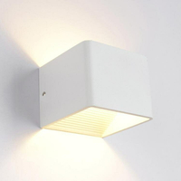 現代簡約LED壁燈鋁材過道燈床頭燈臥室燈客廳燈牆壁燈AC110V220V「618購物節」