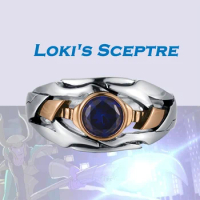 Lokis Scepter Infinity Mind Stone 925 Sterling Silver Engagement Ring