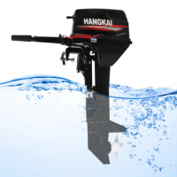 Hangkai Accesorios For Boats 12hp Boat Outboard Motor Long Shaft, 2 Stroke Boat Outboard Engine,Water Cooling System