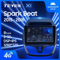 TEYES X1 For Chevrolet Spark Beat 2015 - 2018 Car Radio Multimedia Video Player Navigation GPS Android 10 No 2din 2 din dvd