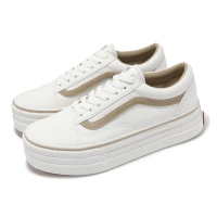 【VANS】休閒鞋 V36CF 3SOLE OLD SKOOL 3SOLE 男鞋 女鞋 米白 日本線 厚底(6322760005)