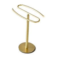 1 PCS Gold Hand Towel Holder Stand Free-Standing Towel Rack Tower Bar For Bathroom Vanity Stainless Steel Towel Bar Rack Stand