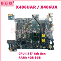 X406UA with i5 i7-8th Gen CPU 4GB/8GB-RAM Mainboard For ASUS VivoBook S406 S406U V406U X406U X406UA X406UAR Laptop Motherboard