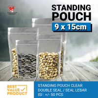 Standing Pouch 9 x 15 cm / Kemasan Plastik klip berdiri 9x15 cm