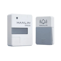 【HANLIN】DRSOS 遠距無線門鈴/求救鈴(求救鈴 超大聲 免電池 自壓發電 按鈕防雨)