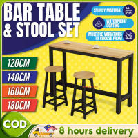1OL4-Simple Wall Bar Table Balcony Home Living Room Partition High Table And Chair Combination Bar C