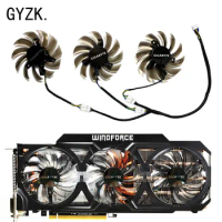 New For GIGABYTE GeForce GTX670 680 760 770 780ti WindForce 3X OC Graphics Card Replacement Fan T128010SU PLD08010S12HH