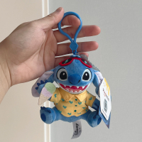 ตุ๊กตาพวงกุญแจ  ของแท้ Happy Holidays Stitch สำหรับกระเป๋าคู่รัก กระเป๋าเป้สำหรับเด็กผู้หญิง