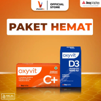 [Bundle 2] Oxyvit Vitamin C+ 1 Box Dan Oxyvit D3 1000 IU 1 Botol