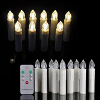 Wireless LED Remote Control Candles Lights Christmas Tree Party Home Decor candle lighting lamp Wax Taper Candles colorful