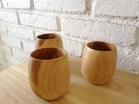 Gelas Unik lucu bahan kayu jati berkualitas / Bowl teak G