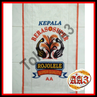 tokokarungaa3 Karung beras transparan merek Rojolele Super 25kg (Per 10 lembar)
