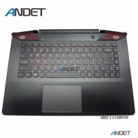 Original New For Lenovo Ideapad Y700 14 Y700-14 Y700-14ISK Palmrest Upper Case Cover Keyboard KB Touchpad AP1F6000300 US