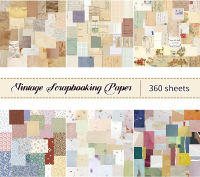 168Pcs Scrapbook Supplies Kit - Textured & Rice Paper for Scrapbooking Junk Journals Decoupage Card 