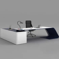 Drawers Writing Desk Office Executive Modern Appoint Reception Writing Desk Laptop Stand Tavolo Scrivania Ufficio Wood Furniture