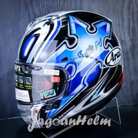 ARAI HELM RX-7X NAKANO | BLUE RED SILVER | ARAI RX7X FULLFACE XL