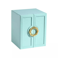 DILAS HOME 5-tier Wardrobe-shaped Jewellery Organiser (Tiffany Blue)