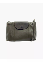 LONGCHAMP Longchamp Le Pliage Cuir Crossbody Bag Olive