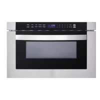 Built In 1.2 cu. ft. Stainless Steel Drawer Microwave Oven for Kitchen