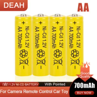 1.2V 700mAh AA NI-CD Rechargeable Battery For Flashlight Camera Electric Toy Remote Control Mouse Fast Charging 2A NICD Bateria