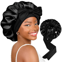 YANIBEST Satin Bonnet Silk Bonnet for Sleeping Double Layer Adjustable Hair Bonnet for Women Men for