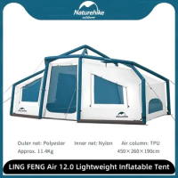 Naturehike LING FENG Air 12.0 Lightweight Inflatable Tent Outdoor Camping Large Inflatable Tent Portable Travel Waterproof Tent