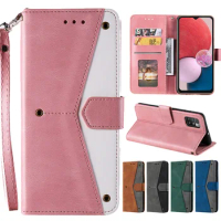 2024 Strap Flip Cover for Samsung Galaxy S22 S21 S20 S10 S9 S21FE S20FE Rivet Leather Card Slots Wallet Case for A51 A71 A12 A32