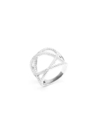 Millenne Made For The Night Statement Cubic Zirconia Rhodium Ring with 925 Sterling Silver