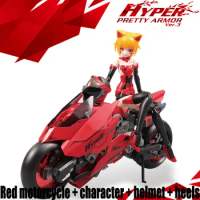 Pretty Armor PA Frame Arms Girl Fate Red motorcycle + character + helmet + heels Assembled Action Figure Model Anime Toys Figure