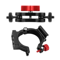 FEICHAO 1/4'' Microphone Mount Clamp Adapter Ring Clip with Magic Arm Mounting Adapter for Zhiyun Smooth 4 Gimbal Stabilizer