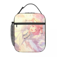 Manga Anime Otori Emu Insulated Lunch Bags for Women Portable Thermal Cooler Food Lunch Box Outdoor Camping Travel