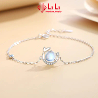 Lắc tay bạc nữ LiLi S925 đính đá CZ cao cấp hình cá cách điệu Evelyn LILI_418171
