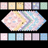 15x15cm Seni Kertas Origami Buku Nota Kraf Persegi Dua Sisi15x15cm Origami Paper Art Double Sided Sq