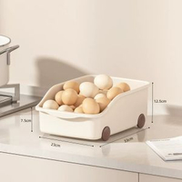 家用櫥櫃收納筐大容量帶手把輪子易抽拉收納筐廚房衣櫃收納格