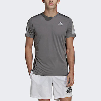 Adidas OWN The Run Tee [HB7430] 男 短袖上衣 T恤 亞洲版 運動 路跑 反光 愛迪達 灰