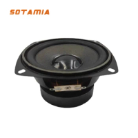 SOTAMIA 1Pcs 4 Inch Midrange Bass Audio Speaker 4 Ohm 8 Ohm 30W Foam Edge Sound Speaker Unit DIY Computer Bookshelf Loudspeaker