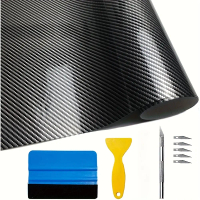 6D Carbon Fiber Vinyl Self-Adhesive Wrap Film - Vinyl Roll for Vehicles, Motorcycles, And Computer I
