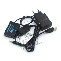 QC3.0 USB Charger + USB Cable + DMW-DCC9 DMW-BLD10 BLD10E Dummy Battery for Panasonic DMC GX1 GF2 G3 G3K G3R G3T G3W G3EGK