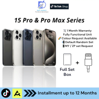 [USED] iPhone 15 Pro & Pro Max Series 128GB/256GB/512GB/1TB