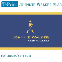 90x150cm 60x90cm Johnnie Walker Flag 3ftx5ft Banner Polyester Flag For Party Bar
